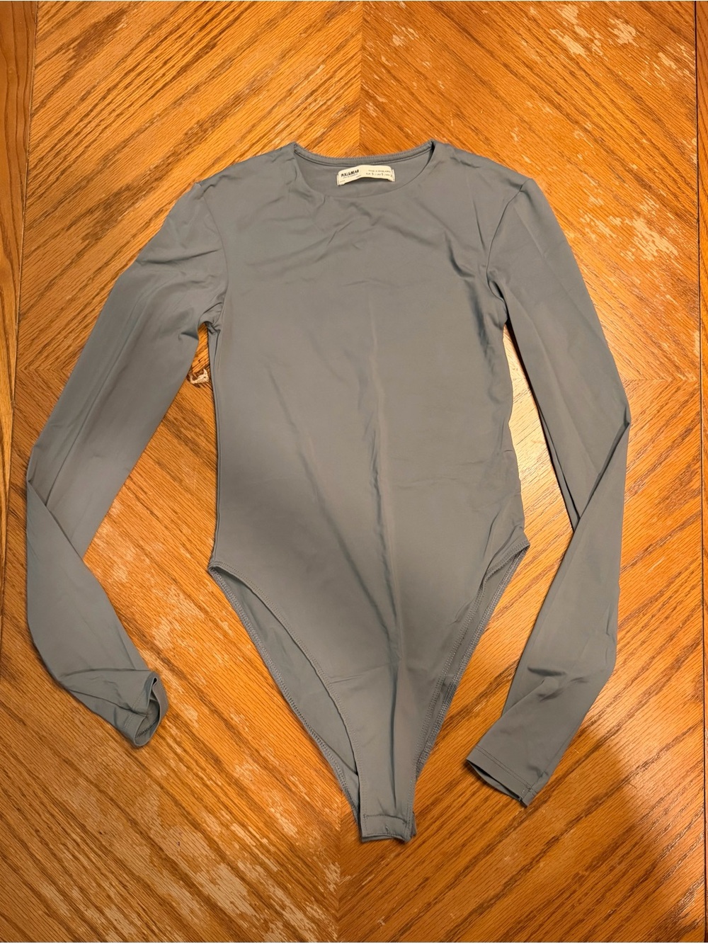 Pull&Bear Long-Sleeve Blue-Grey Kids Bodysuit